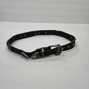 Levi's Dark Leather Belt with Silver Buckle Sz.28
